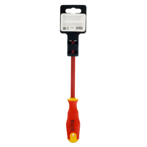 Отвертка диэлектрическая SL5.5 х 125 мм, CrV, до 1000 В, двухкомпонентная рукоятка Сибртех купить в Москве с доставкой по всей России | ProtosMarket.ru