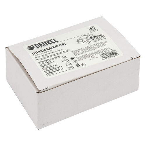 Батарея аккумуляторная B-18-2.0, Li-Ion, 18 В, 2,0 Ач Denzel купить в Москве с доставкой по всей России | ProtosMarket.ru