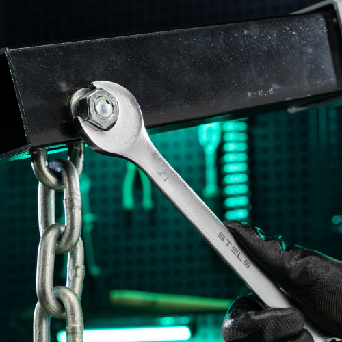 Ключ комбинированный, 21 мм, CrV, матовый хром Stels по ценам производителя в Санкт-Петербурге с доставкой по всей России