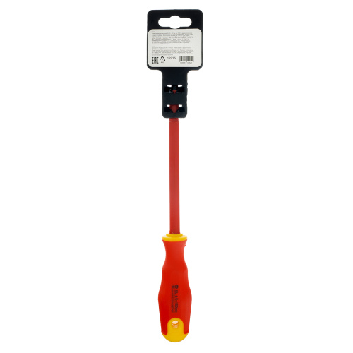 Отвертка диэлектрическая SL6.5 х 150 мм, CrV, до 1000 В, двухкомпонентная рукоятка Сибртех по ценам производителя в Санкт-Петербурге с доставкой по всей России