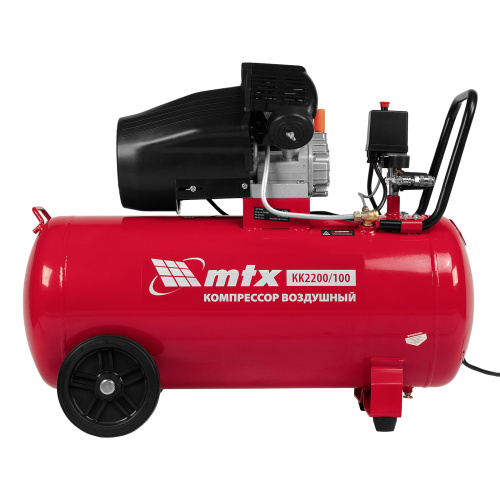 Компрессор воздушный КК-2200/100, 2,2 кВт, 350 л/мин, 100 л, прямой привод, масляный MTX по ценам производителя в Санкт-Петербурге с доставкой по всей России