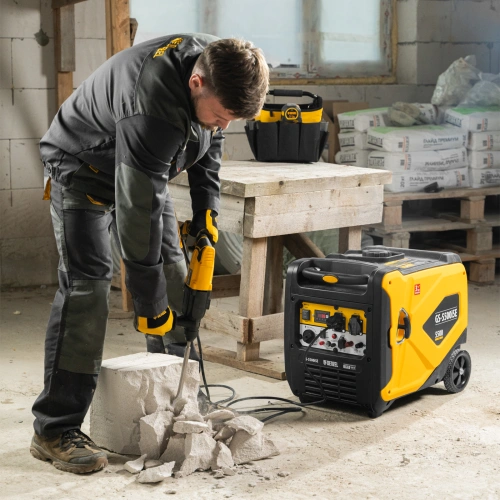 Генератор инверторный GS-5500iSE, 5,5 кВт, 230 В, закрытый корпус,электростартер Denzel по ценам производителя в Санкт-Петербурге с доставкой по всей России