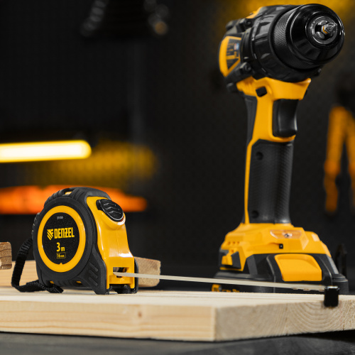 Рулетка 3м х 16мм, обрезиненный корпус, автоматическая фиксация Denzel купить в Москве с доставкой по всей России | ProtosMarket.ru