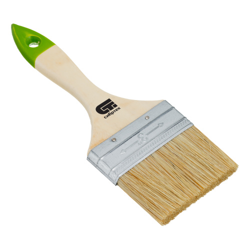 Кисть плоская 75 мм, натуральная щетина, деревянная ручка Сибртех купить в Москве с доставкой по всей России | ProtosMarket.ru