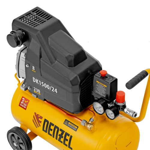 Компрессор воздушный DK1500/24, Х-PRO 1.5 кВт, 230 л/мин, 24 л Denzel купить в Москве с доставкой по всей России | ProtosMarket.ru