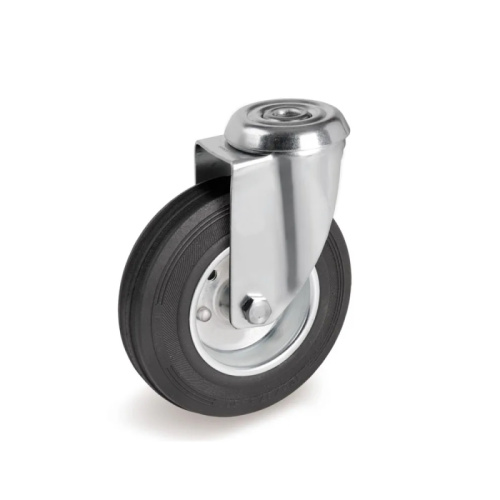 Колесо поворотное SCh 55 125 мм резина под болт по ценам производителя в Санкт-Петербурге с доставкой по всей России