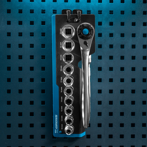 Набор торцевых головок, трещотка 120 зубьев, 1/2", CrV, 12 предметов Gross купить в Москве с доставкой по всей России | ProtosMarket.ru