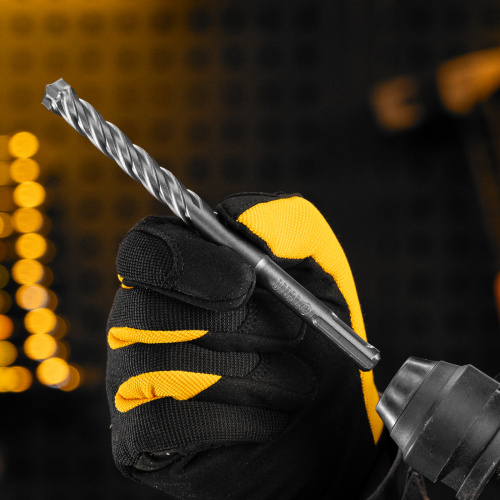 Бур по бетону, цельная крестовая пластина, 12x165 мм, SDS PLUS Denzel по ценам производителя в Санкт-Петербурге с доставкой по всей России