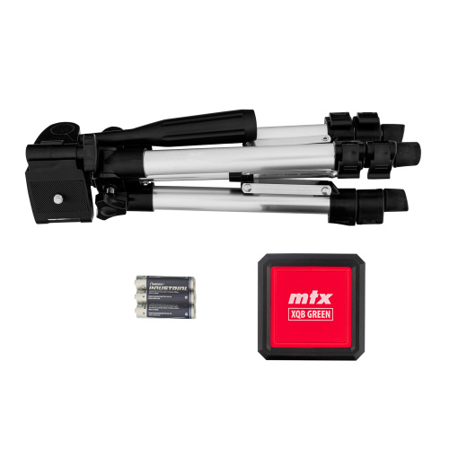 Лазерный уровень XQB GREEN Pro SET, 20 м, зеленый луч, батарейки, штатив MTX по ценам производителя в Санкт-Петербурге с доставкой по всей России