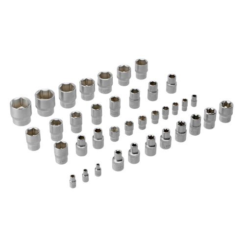 Набор инструментов, 1/2", 1/4", CrV, S2, пластиковый кейс, 122 предмета Denzel по ценам производителя в Санкт-Петербурге с доставкой по всей России