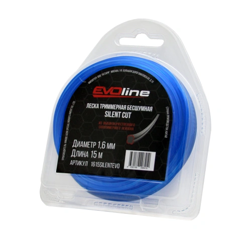 Леска (корд) триммерная EVOline SILENT CUT (1.6 мм, 15 метров) по ценам производителя в Санкт-Петербурге с доставкой по всей России