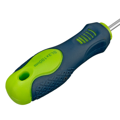 Отвертка, SL3 х 100 мм, CrV, двухкомпонентная рукоятка Сибртех купить в Москве с доставкой по всей России | ProtosMarket.ru