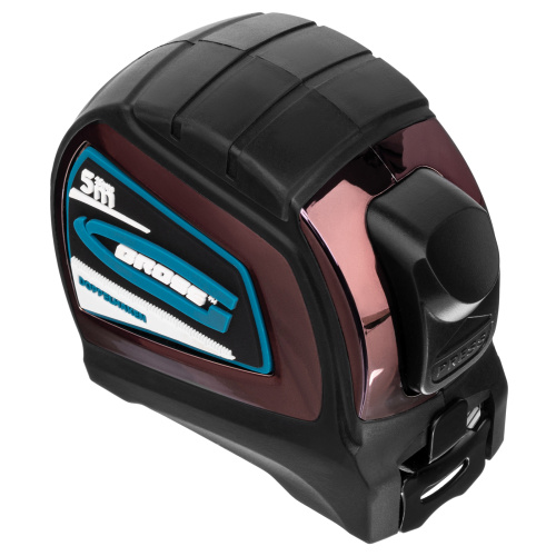 Рулетка "Doppelhaken",5 м x 25 мм,двухсторонний зацеп,Нейлон,двусторонняя шкала,автоматическая фиксация Gross по ценам производителя в Санкт-Петербурге с доставкой по всей России