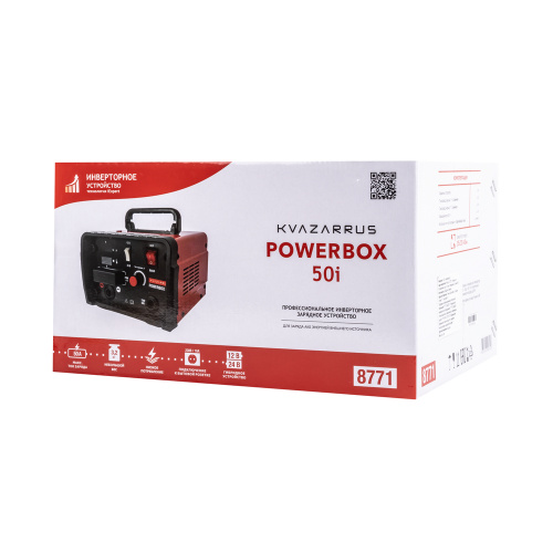 Инверторное зарядное устройство KVAZARRUS PowerBox 50i, цветная коробка по ценам производителя в Санкт-Петербурге с доставкой по всей России