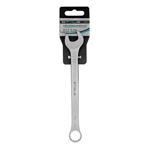 Ключ комбинированный, 15 мм, CrV, матовый хром Stels по ценам производителя в Санкт-Петербурге с доставкой по всей России