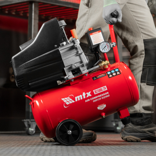 Компрессор воздушный DC1500L/24, 1,5 кВт, 24 л, 210 л/мин MTX по ценам производителя в Санкт-Петербурге с доставкой по всей России