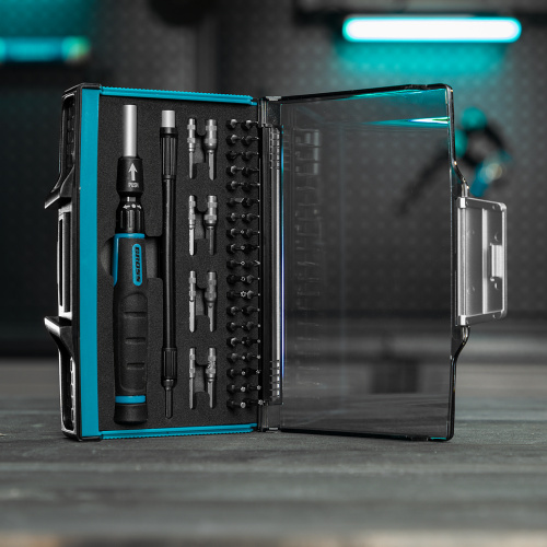 Отвертка с набором бит и торцевых головок для точных работ, гибкий привод, 48 шт, CrMo Gross купить в Москве с доставкой по всей России | ProtosMarket.ru