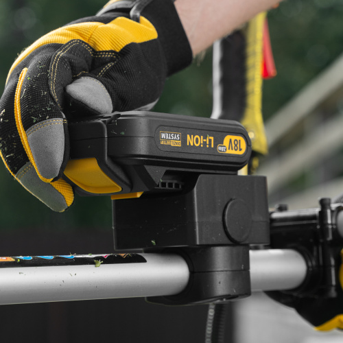 Триммер бензиновый DT-43E, 43 см3, неразъемная штанга, электростартер, состоит из 2 частей Denzel купить в Москве с доставкой по всей России | ProtosMarket.ru