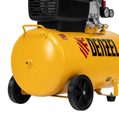 Компрессор воздушный, прямой привод DC1500/50, 1.5 кВт, 50 литров, 220 л/мин Denzel по ценам производителя в Санкт-Петербурге с доставкой по всей России