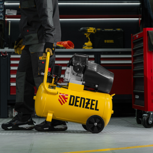 Компрессор воздушный прям. привод DCV1800/50, 1,8 кВт, 50 литров, 320 л/мин Denzel по ценам производителя в Санкт-Петербурге с доставкой по всей России