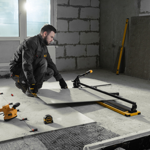 Плиткорез рельсовый 1000х16мм, каретка на подш., стальная станина, усил. рукоятка-пенал Denzel по ценам производителя в Санкт-Петербурге с доставкой по всей России