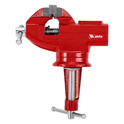 Тиски слесарные, 50 мм, настольные, поворотные, c наковальней MTX по ценам производителя в Санкт-Петербурге с доставкой по всей России