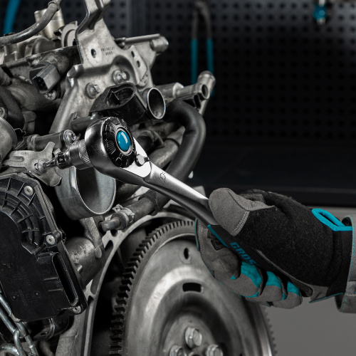 Набор торцевых головок, трещотка 120 зубьев, 1/2", CrV, 36 предметов Gross по ценам производителя в Санкт-Петербурге с доставкой по всей России