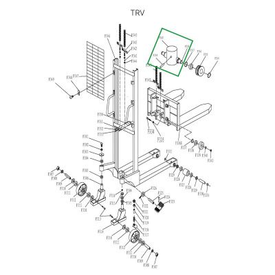 Крестовина  гидроузла в сборе для TRV1020 купить в Москве с доставкой по всей России | ProtosMarket.ru