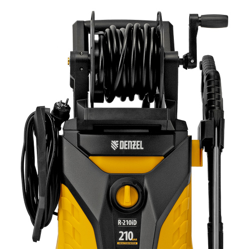 Моечная машина высокого давления R-210iD, 2600 Вт, 210 бар, 8.0 л/мин, асинхронный двигатель, барабан Denzel купить в Москве с доставкой по всей России | ProtosMarket.ru