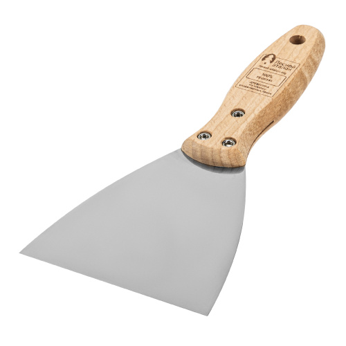 Шпательная лопатка из нержавеющей стали, 100 мм, буковая рукоятка, EFP Matrix купить в Москве с доставкой по всей России | ProtosMarket.ru