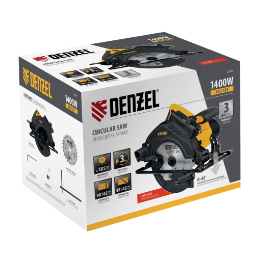 Пила циркулярная CSH-185, 1400 Вт, 185 мм Denzel купить в Москве с доставкой по всей России | ProtosMarket.ru