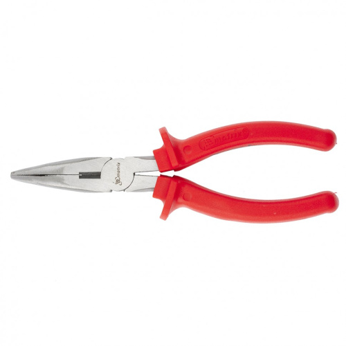 Длинногубцы изогнутые Econom, 160 мм, шлифованные, пластмассовые рукоятки Matrix купить в Москве с доставкой по всей России | ProtosMarket.ru