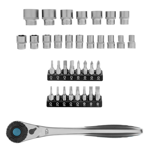 Набор торцевых головок, трещотка 120 зубьев, 1/2",3/8”, CrV, 36 предметов Gross купить в Москве с доставкой по всей России | ProtosMarket.ru