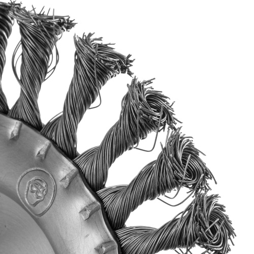 Щетка для УШМ 150 мм, М14, плоская, крученая проволока 0.35 мм Matrix купить в Москве с доставкой по всей России | ProtosMarket.ru