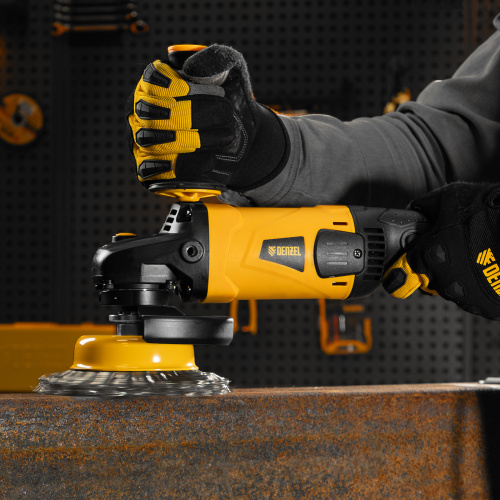 Машина шлифовальная угловая AG150-1500, 1500 Вт, 150 мм, 8500 об/мин Denzel купить в Москве с доставкой по всей России | ProtosMarket.ru