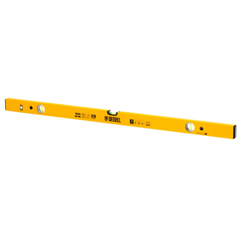 Уровень алюминиевый, 1000 мм, фрезерованный, 3 глазка Denzel купить в Москве с доставкой по всей России | ProtosMarket.ru