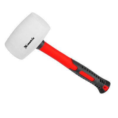 Киянка резиновая, 450 г, белая резина, фибергласовая рукоятка Matrix купить в Москве с доставкой по всей России | ProtosMarket.ru