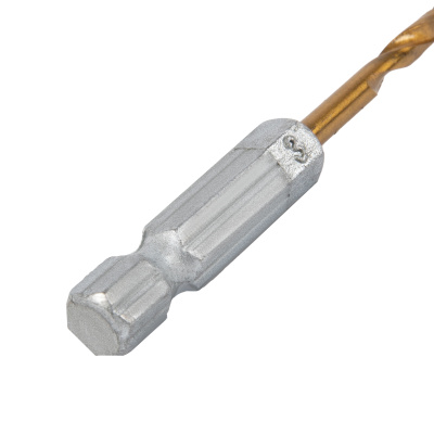 Сверло по металлу, 3 мм, HSS, нитридтитановое покрытие, шестигранный хвостовик Matrix купить в Москве с доставкой по всей России | ProtosMarket.ru