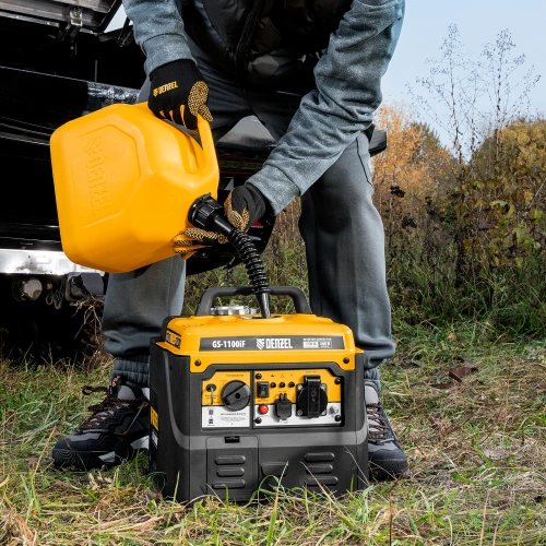 Генератор инверторный GS-1100iF, 1,1 кВт, 230 В, ручной старт DENZEL по ценам производителя в Санкт-Петербурге с доставкой по всей России