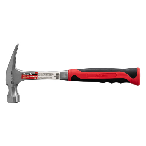 Молоток-гвоздодер, 570 г, цельнометаллический, двухкомпонентная рукоятка Matrix купить в Москве с доставкой по всей России | ProtosMarket.ru