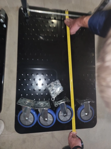 Тележка платформенная 650 кг TOR PH650 (890x590) со складной ручкой (пластиковые колеса 125 мм) по ценам производителя в Санкт-Петербурге с доставкой по всей России