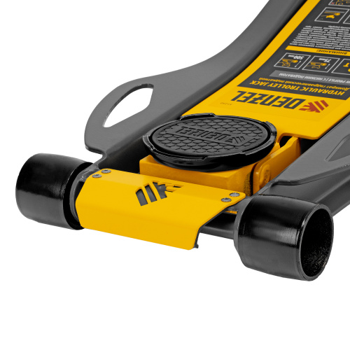 Домкрат гидравлический подкатной, 3 т, 75-500 мм, быстрый подъем, низкий подхват, проф. Denzel по ценам производителя в Санкт-Петербурге с доставкой по всей России