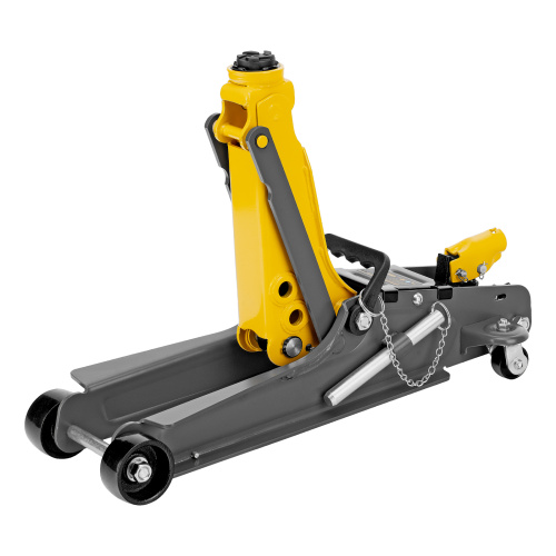 Домкрат гидравлический подкатной с фиксатором, 2,5 т,  85-385 мм, в пласт. кейсе Denzel по ценам производителя в Санкт-Петербурге с доставкой по всей России