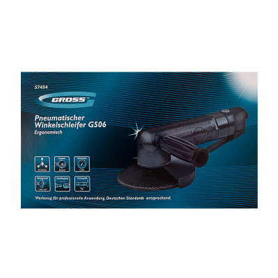 Угловая шлифовальная машина пневматическая G506.5", 11000 об/мин Gross купить в Москве с доставкой по всей России | ProtosMarket.ru