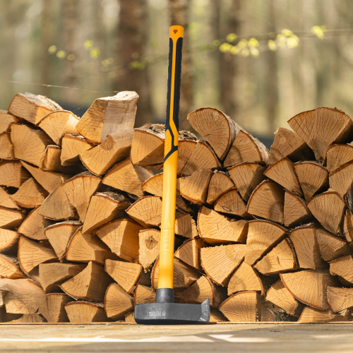 Колун-кувалда 3000 г, кованая, фибергласовая  рукоятка c TPR покрытием, 880 мм Denzel купить в Москве с доставкой по всей России | ProtosMarket.ru