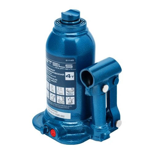 Домкрат гидравлический бутылочный телескопический, 4 т, подъем 170-420 мм Stels по ценам производителя в Санкт-Петербурге с доставкой по всей России