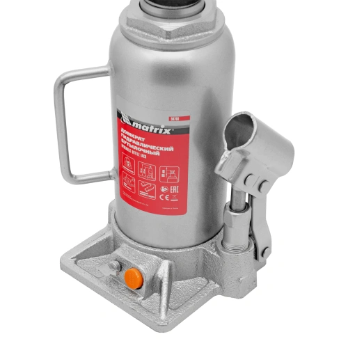 Домкрат гидравлический бутылочный, 12 т, h подъема 230-465 мм Matrix по ценам производителя в Санкт-Петербурге с доставкой по всей России