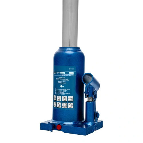 Домкрат гидравлический бутылочный телескопический, 4 т, h подъема 190-480 мм Stels купить в Москве с доставкой по всей России | ProtosMarket.ru