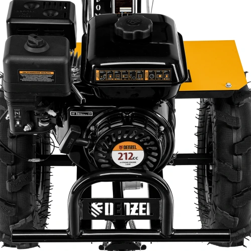 Мотоблок DPT-370X, 7 л.с, дисковое сцепление, ширина 90 см, глубина 35 см, фрез 3 х 4, ВОМ, передачи 3В/1Н Denzel по ценам производителя в Санкт-Петербурге с доставкой по всей России