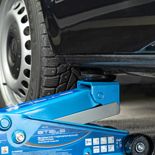 Домкрат гидравлический подкатной, быстрый подъем, 3 т, Quick, 130-465 мм, профессиональный Stels по ценам производителя в Санкт-Петербурге с доставкой по всей России